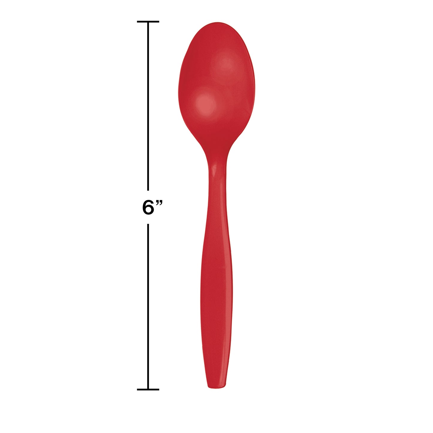 Classic Red Plastic Spoons 288 ct