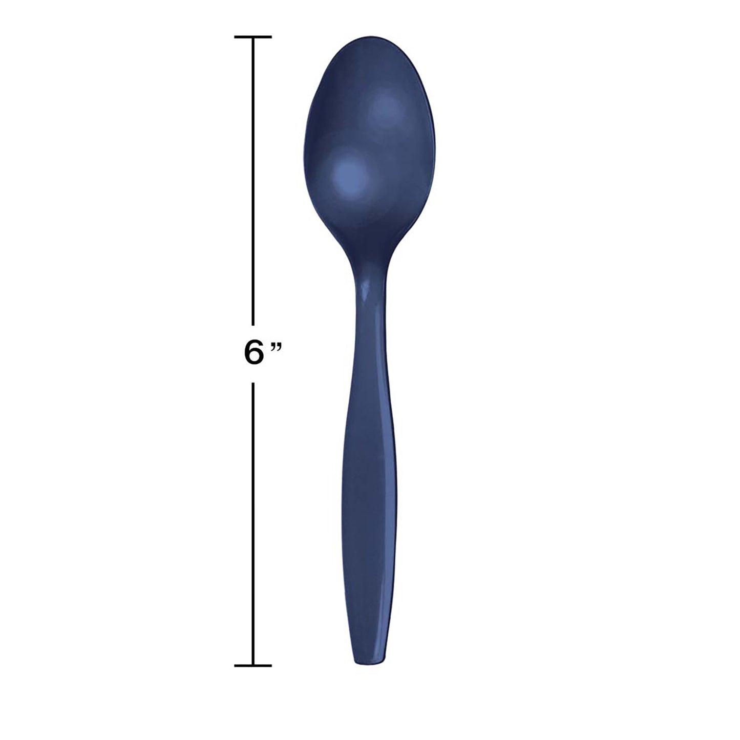 Navy Plastic Spoons 288 ct