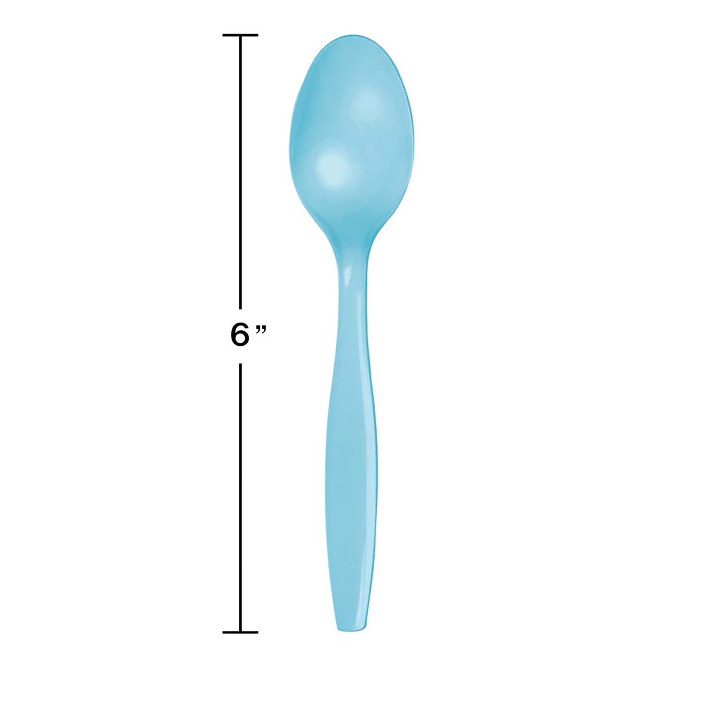 Pastel Blue Plastic Spoons 288 ct