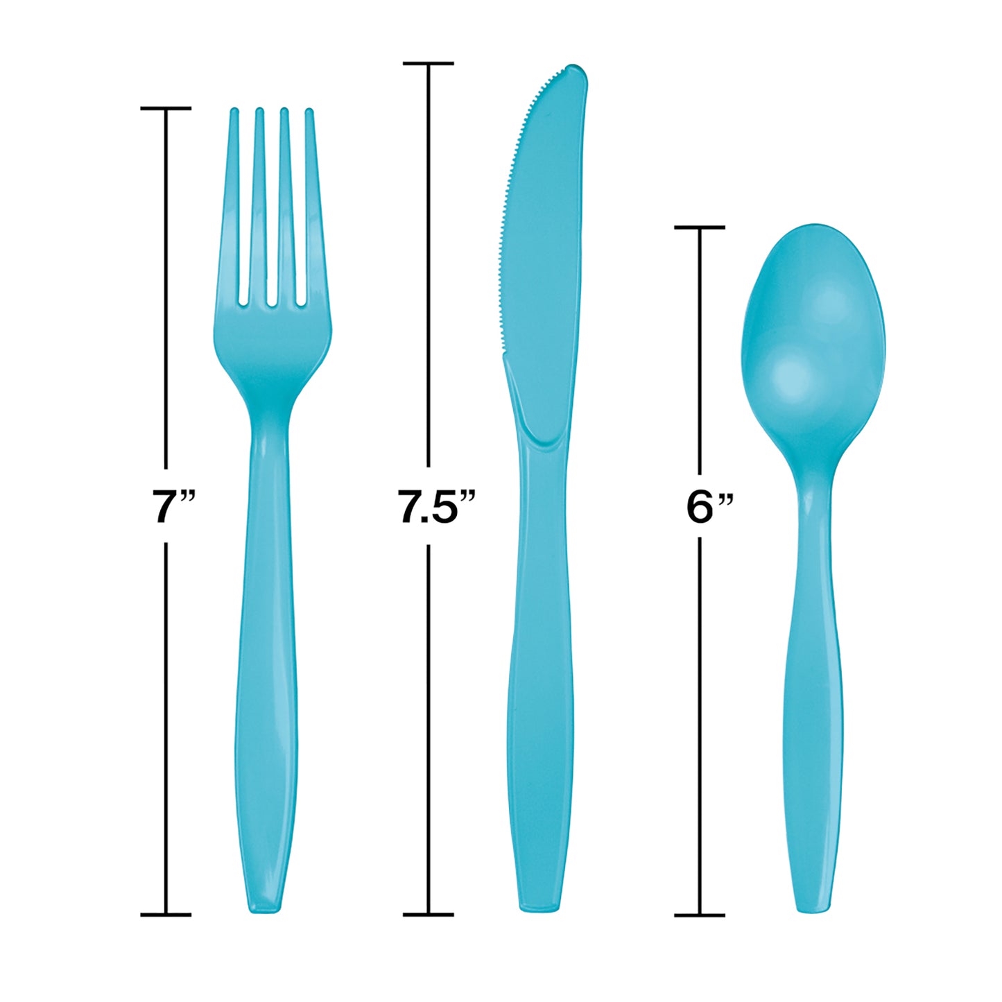 Bermuda Blue Assorted Plastic Cutlery 288 ct