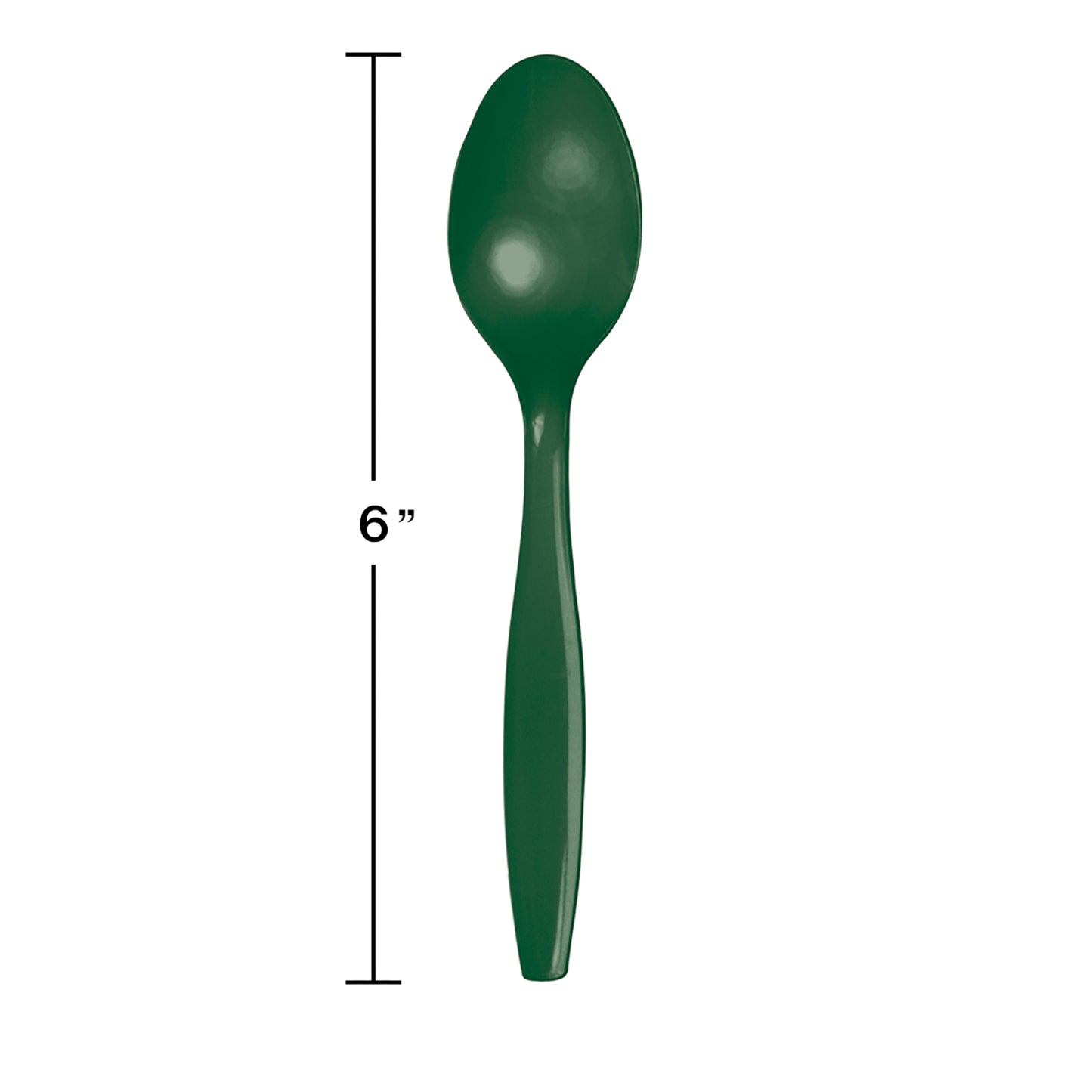 Hunter Green Plastic Spoons 288 ct