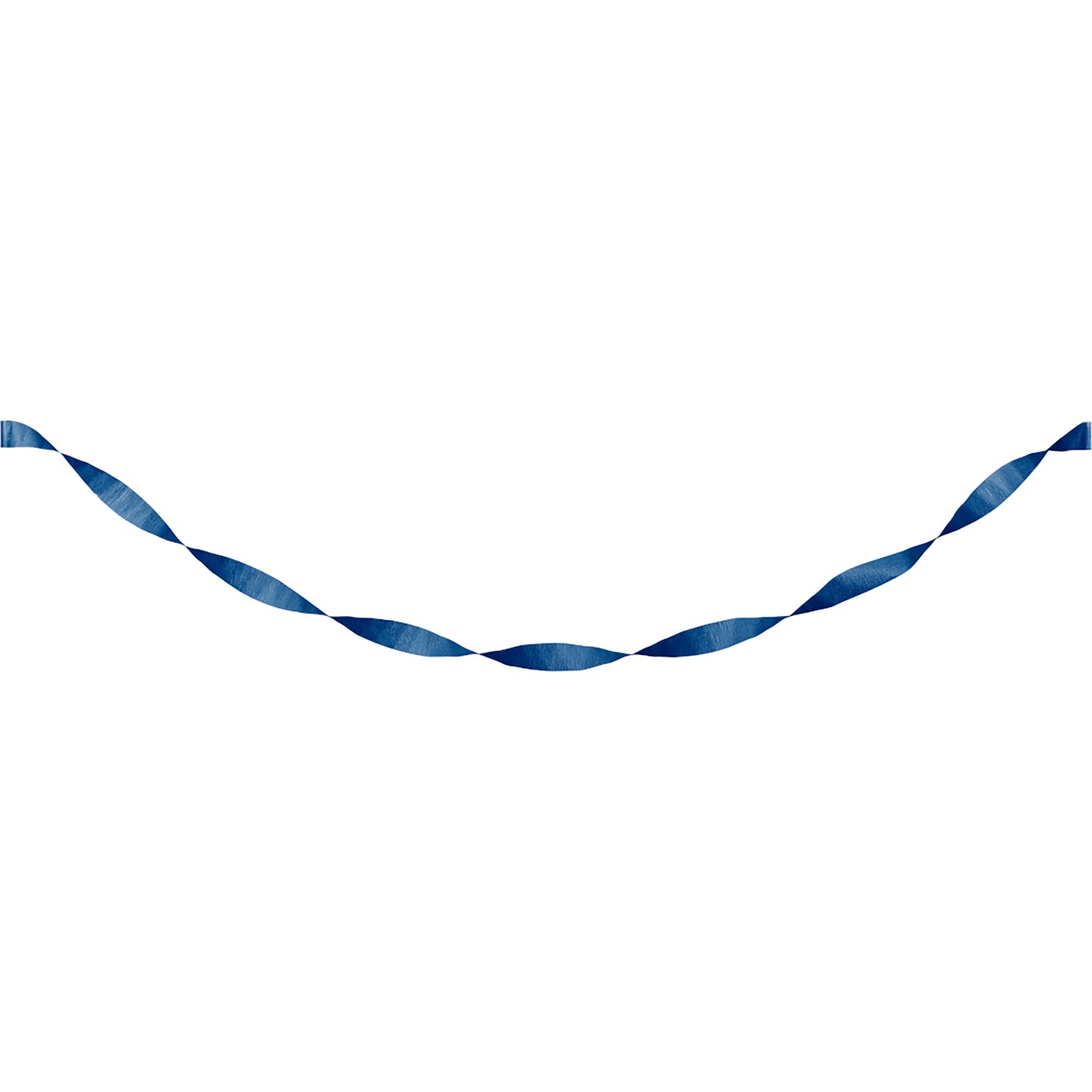 Navy Crepe Streamer 12 ct