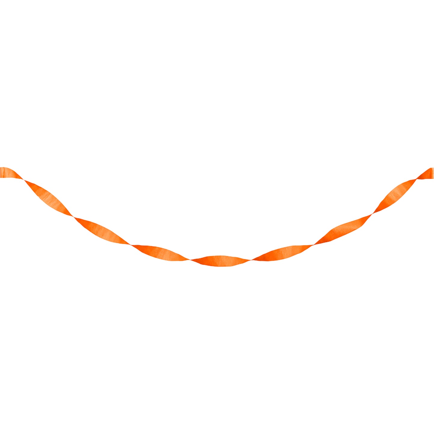 Sunkissed Orange Crepe Streamer 12 ct