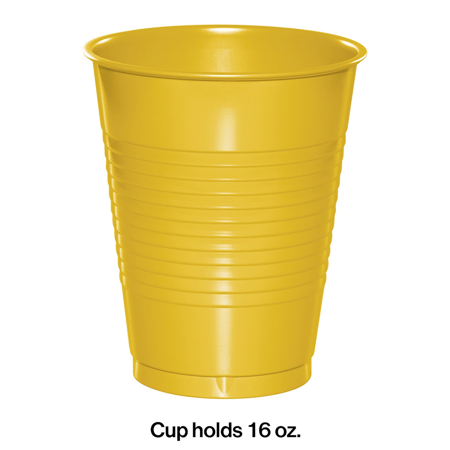 School Bus Yellow 16 oz Plastic Cups 240 ct