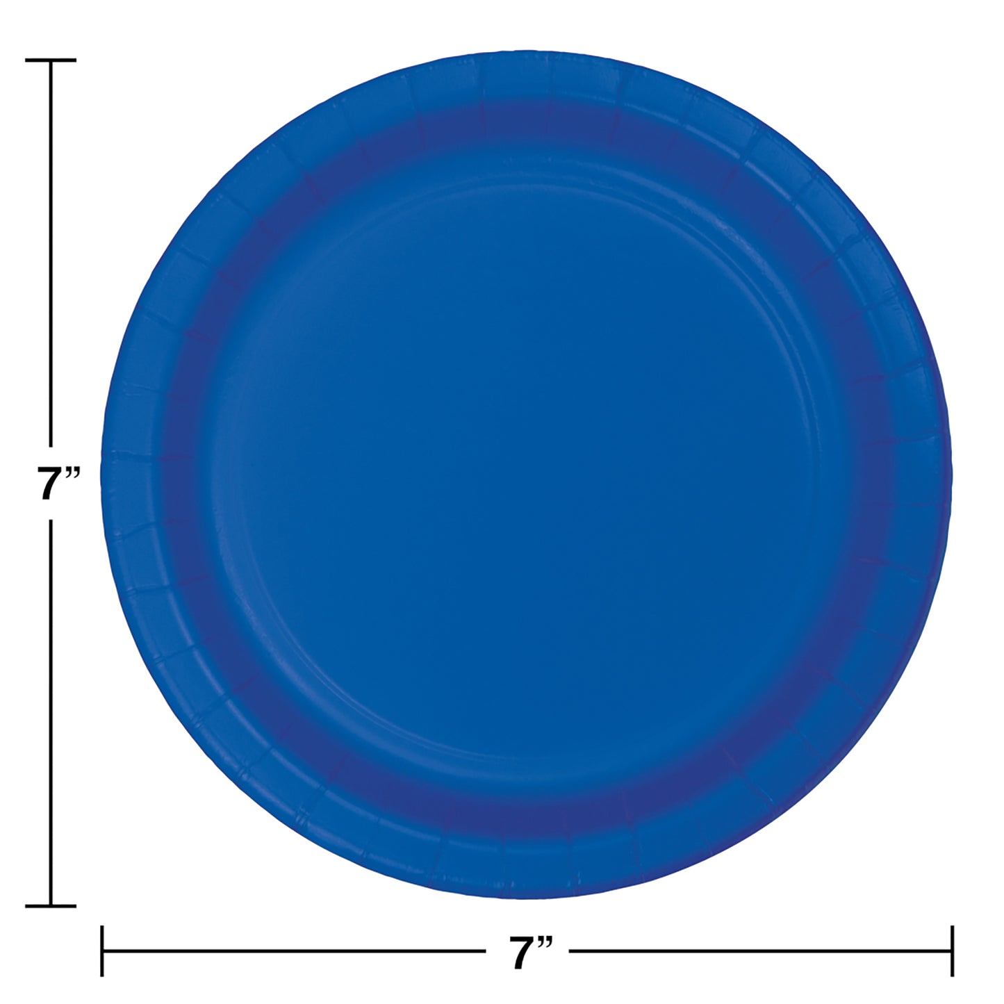 Value Friendly Cobalt Blue Dessert Plates 96 ct