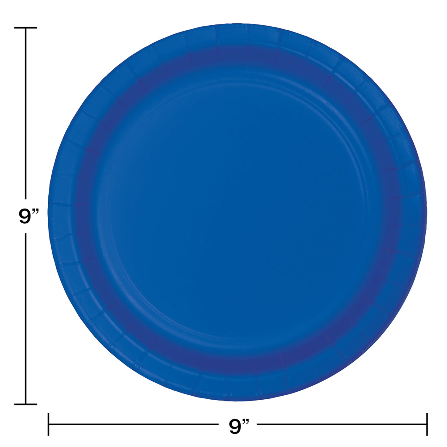 Value Friendly Cobalt Blue Dinner Plates 96 ct