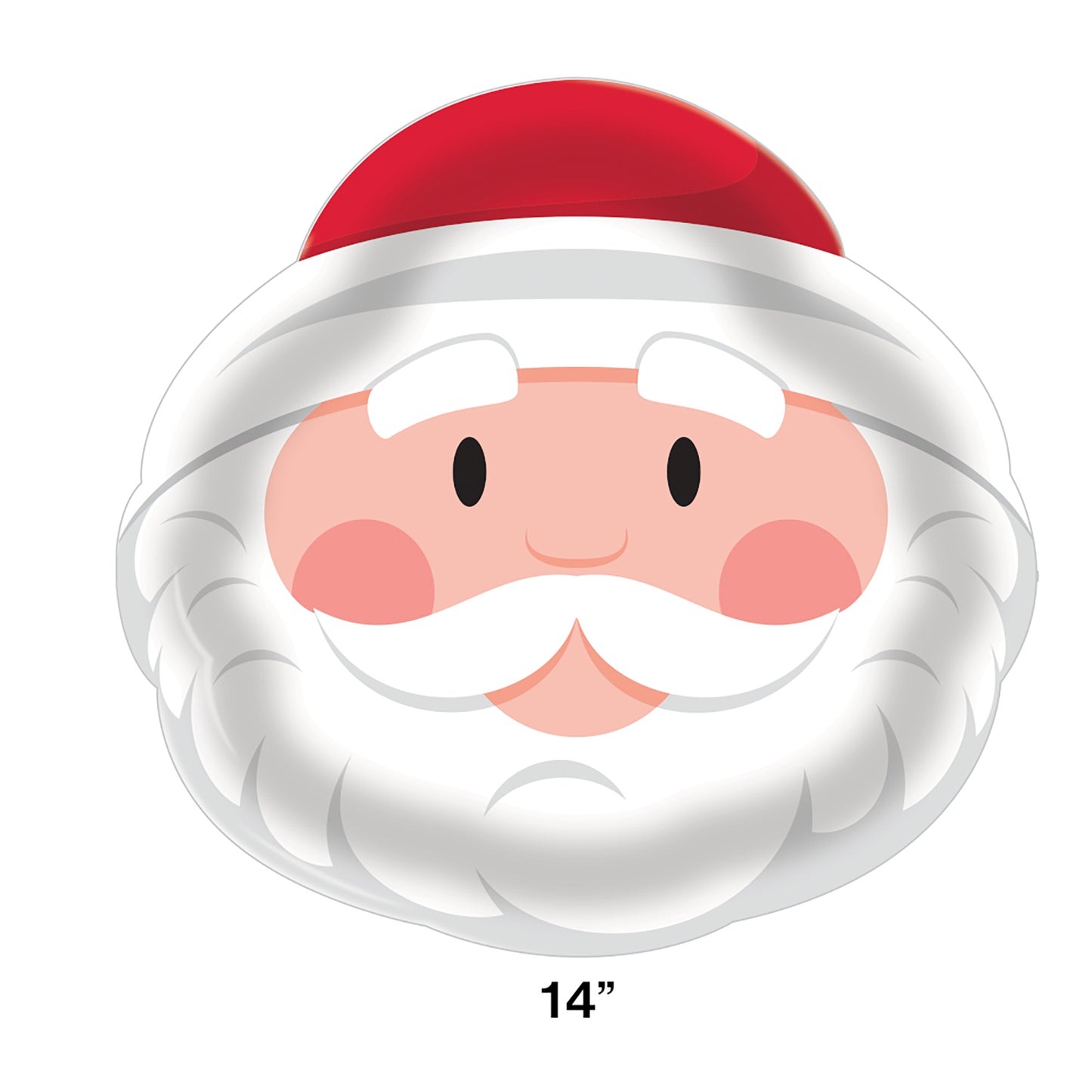 Santa Plastic Trays 12 ct