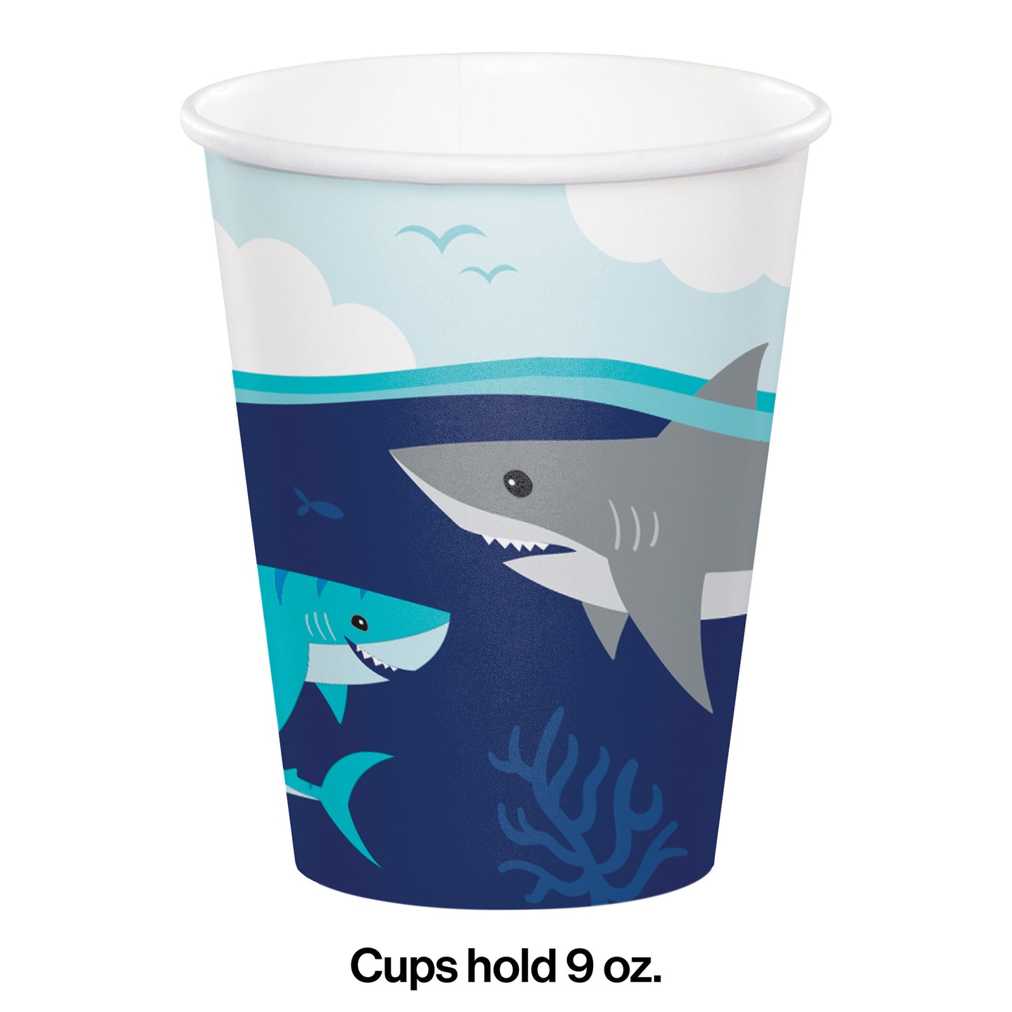 Shark Party Paper Cups 96 ct