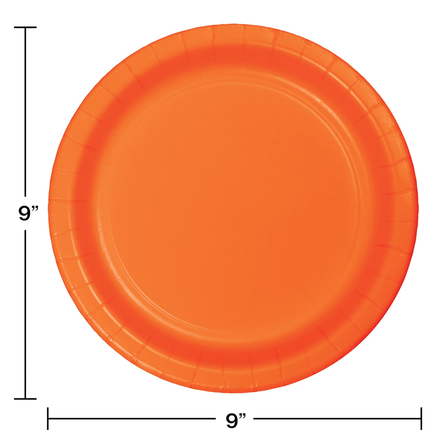Sunkissed Orange SturdyStyle Dinner Plates 240 ct