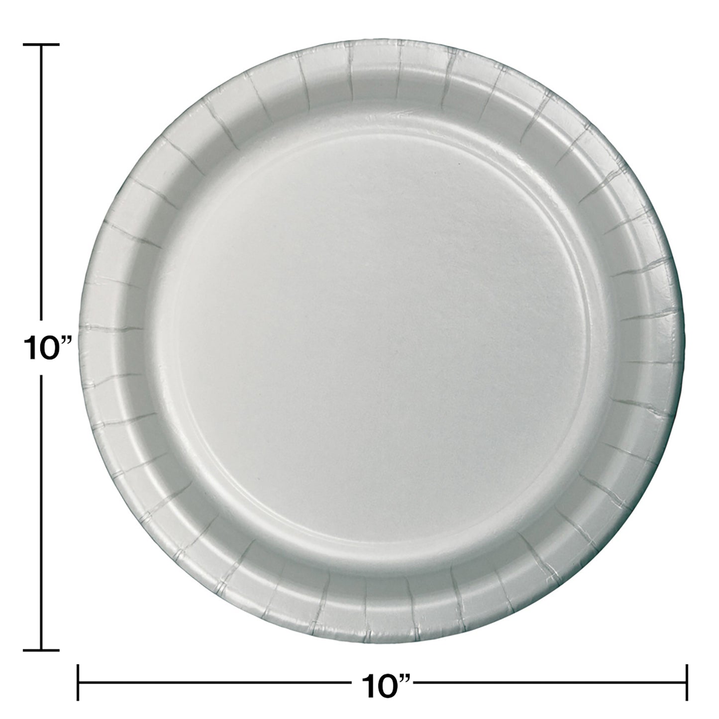 Shimmering Silver SturdyStyle Banquet Plates 240 ct