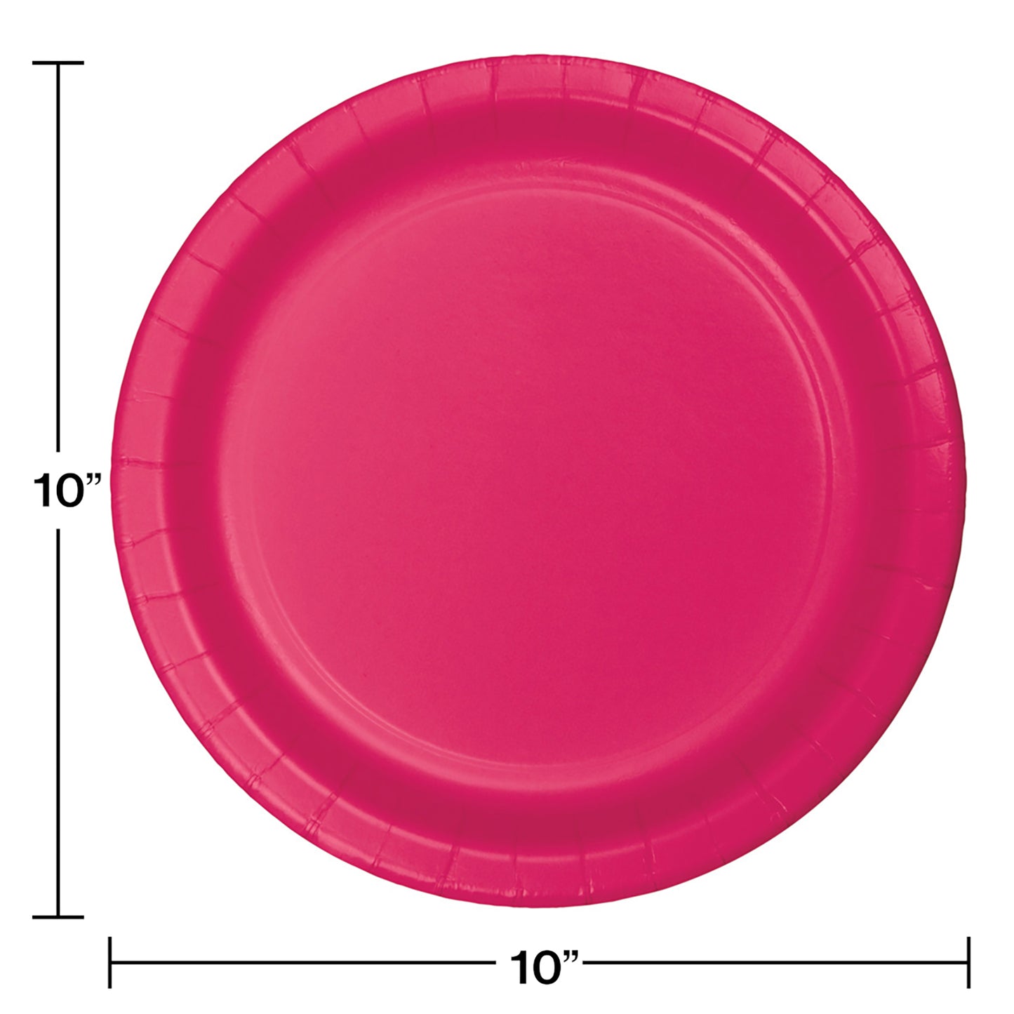 Hot Magenta SturdyStyle Banquet Plates 240 ct