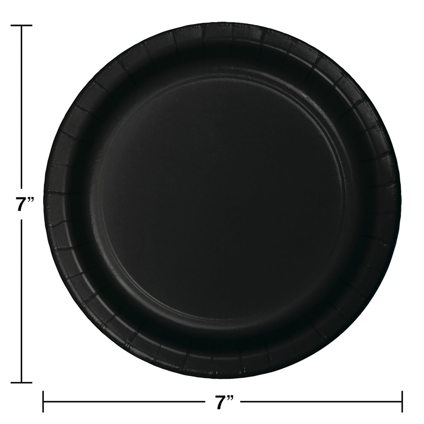 Value Friendly Black Velvet Dessert Plates 96 ct