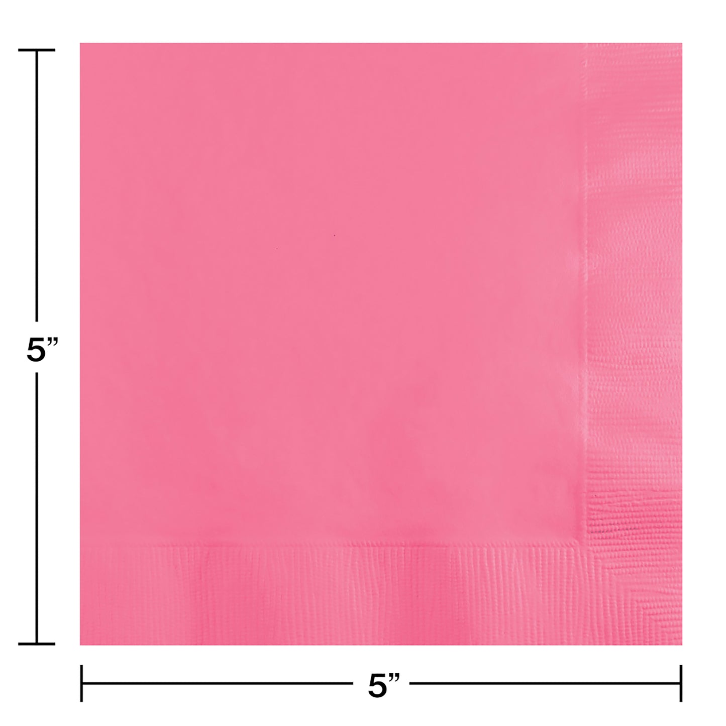 Value Friendly Candy Pink Beverage Napkins 240 ct