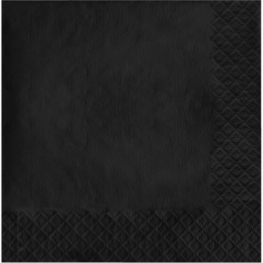 Black Velvet Luncheon Napkins 3-Ply 500 ct