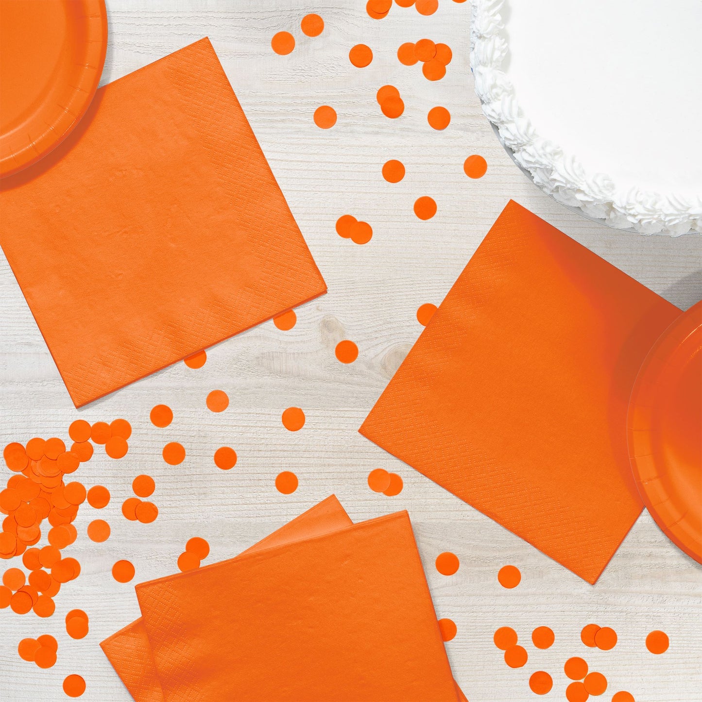 Sunkissed Orange Luncheon Napkins 3-Ply 500 ct Lifestyle Image