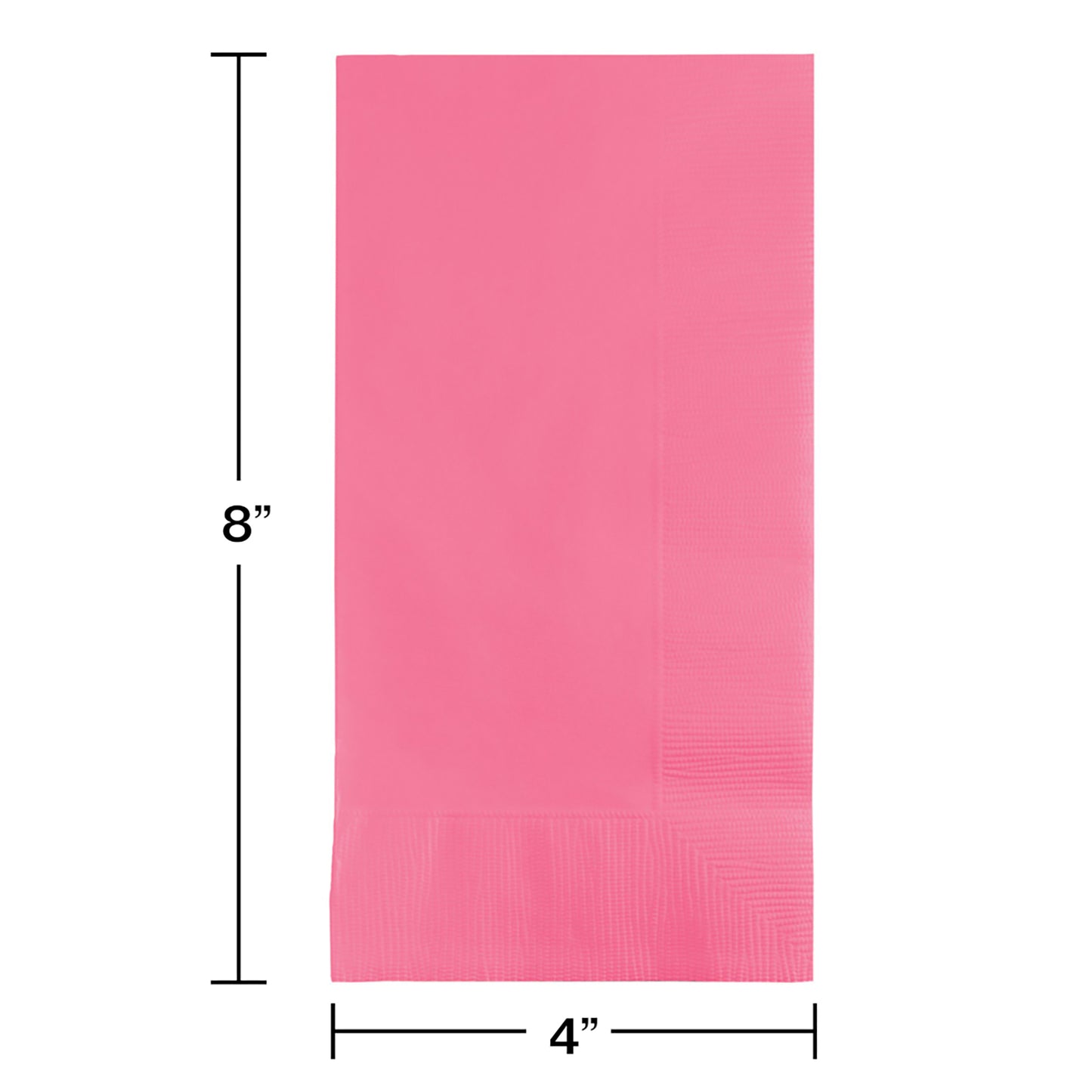 Candy Pink 2-Ply Dinner Napkins 600 ct