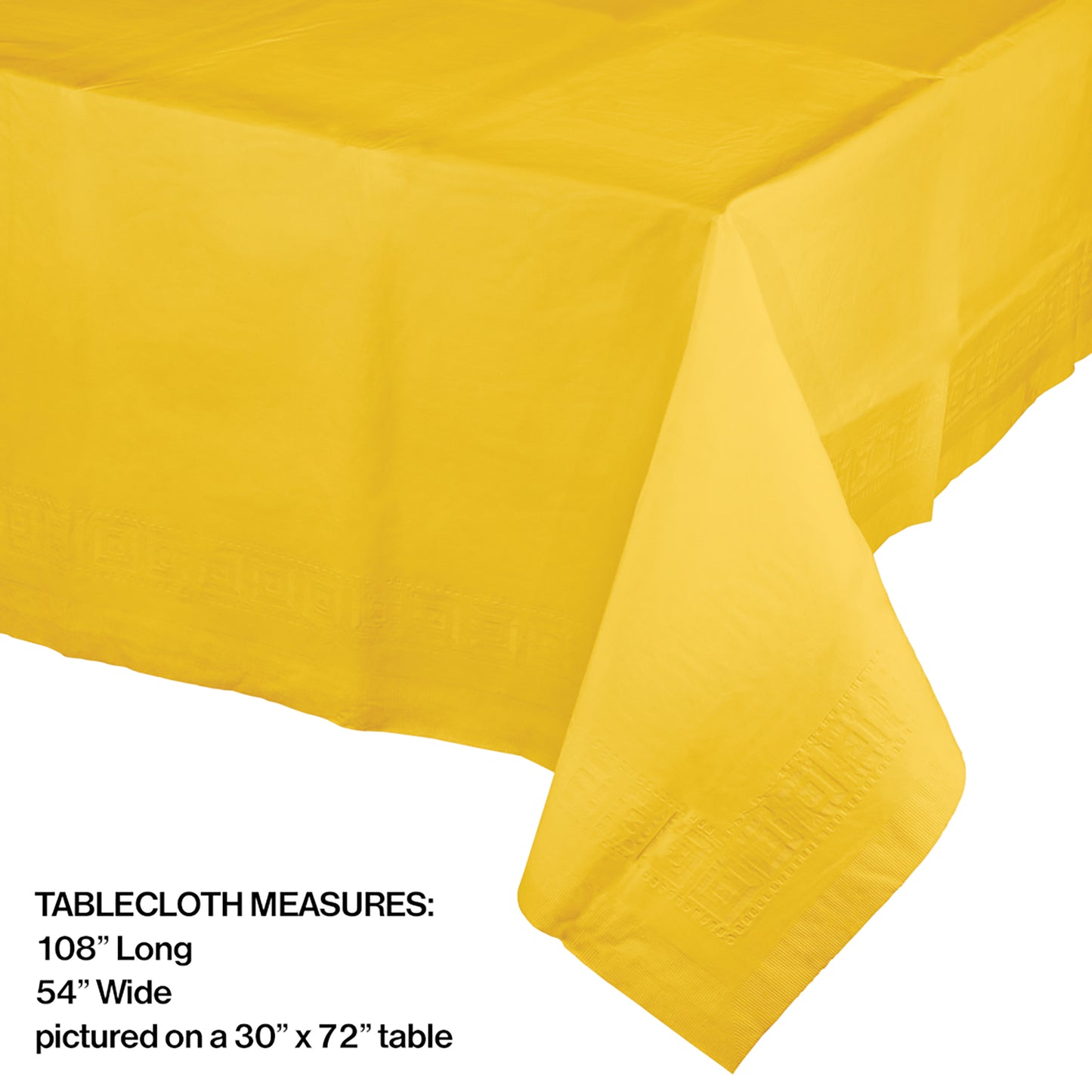 School Bus Yellow Paper Tablecloths 6 ct
