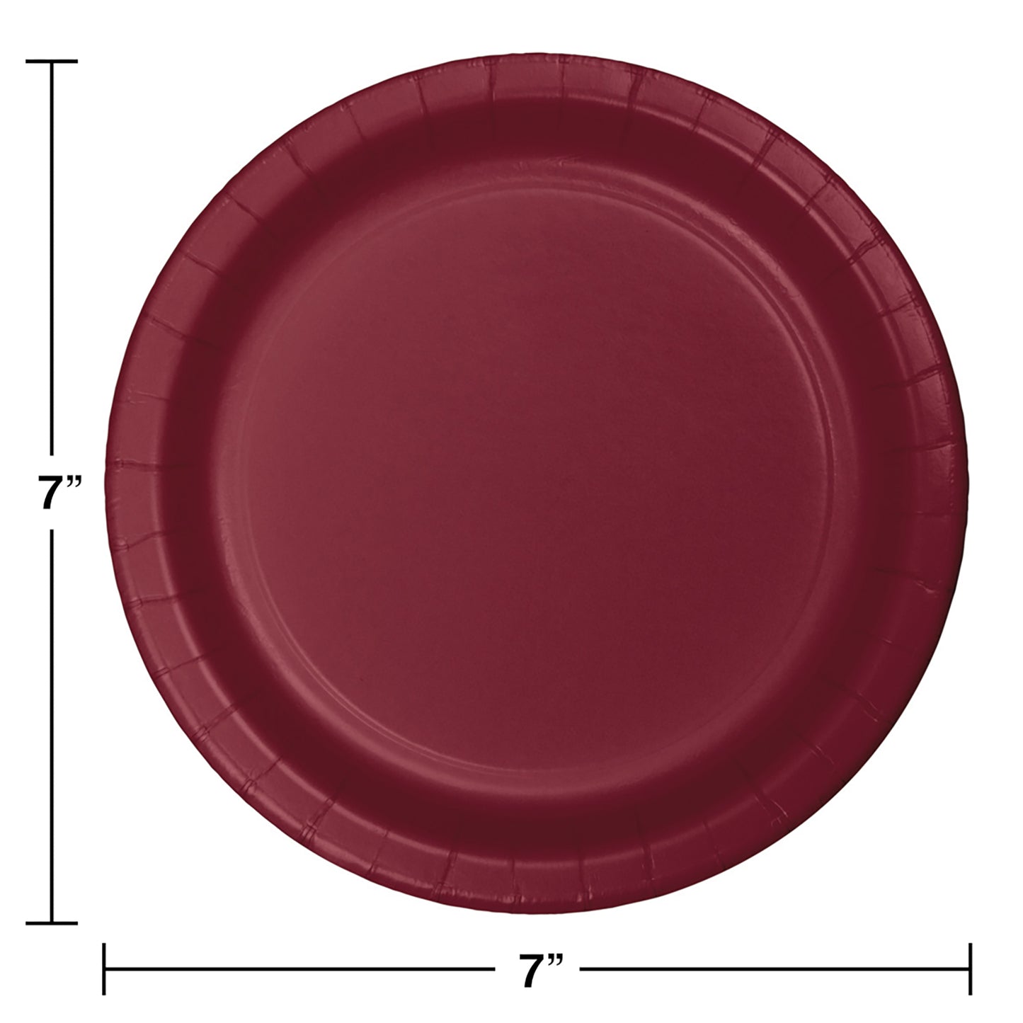 Burgundy Dessert Plates 240 ct