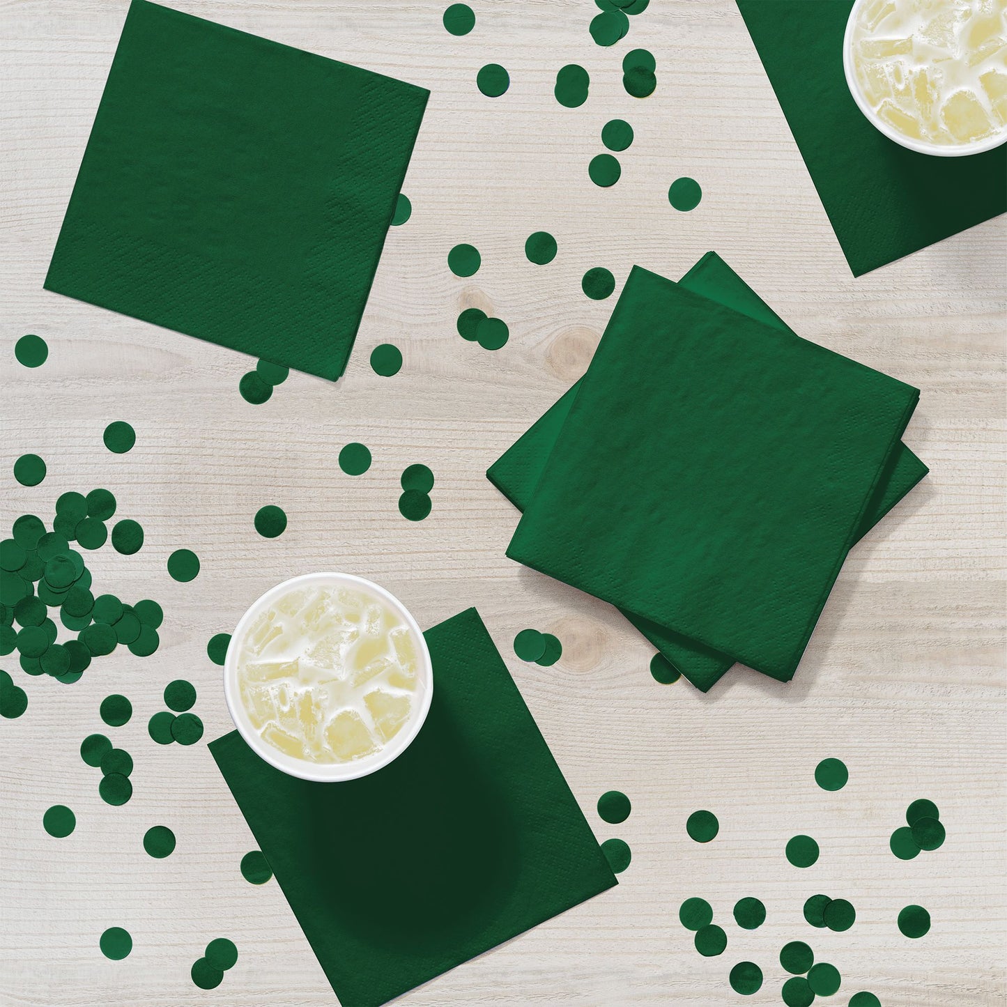 Hunter Green 2-Ply Beverage Napkins 600 ct Lifestyle Image