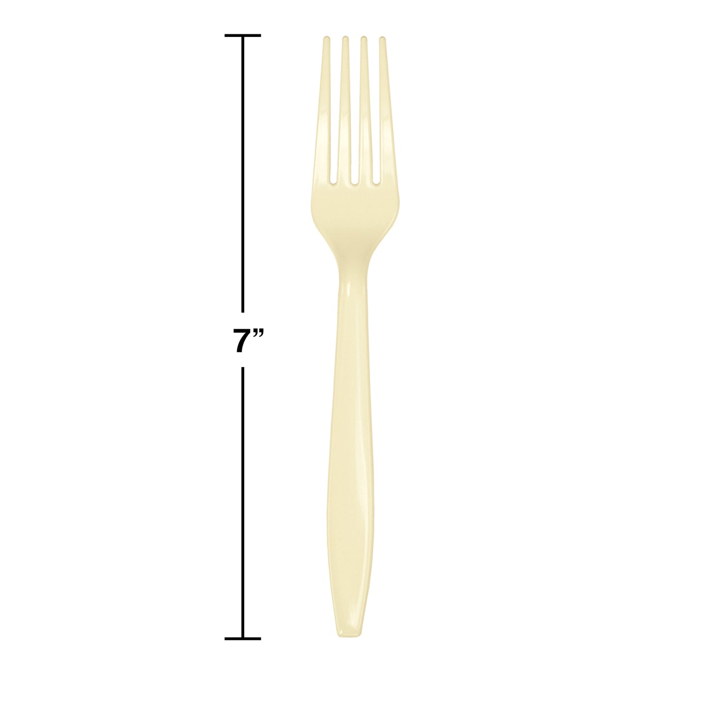 Ivory Plastic Forks 288 ct