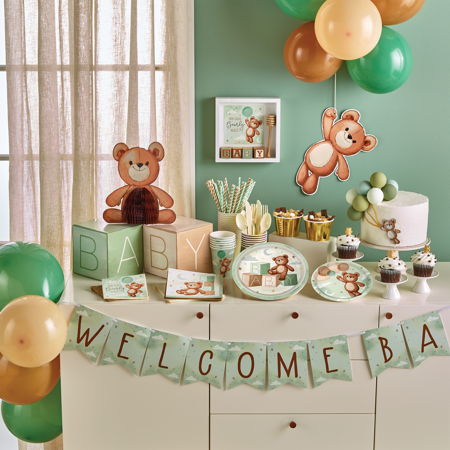 Teddy Bear Paper Cups 96 ct