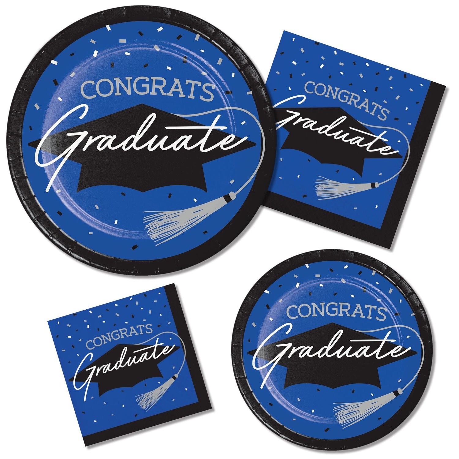 Graduation School Spirit Blue Party Supplies lifestyle image