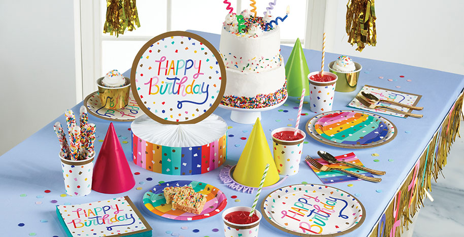 Adult Birthday Tableware