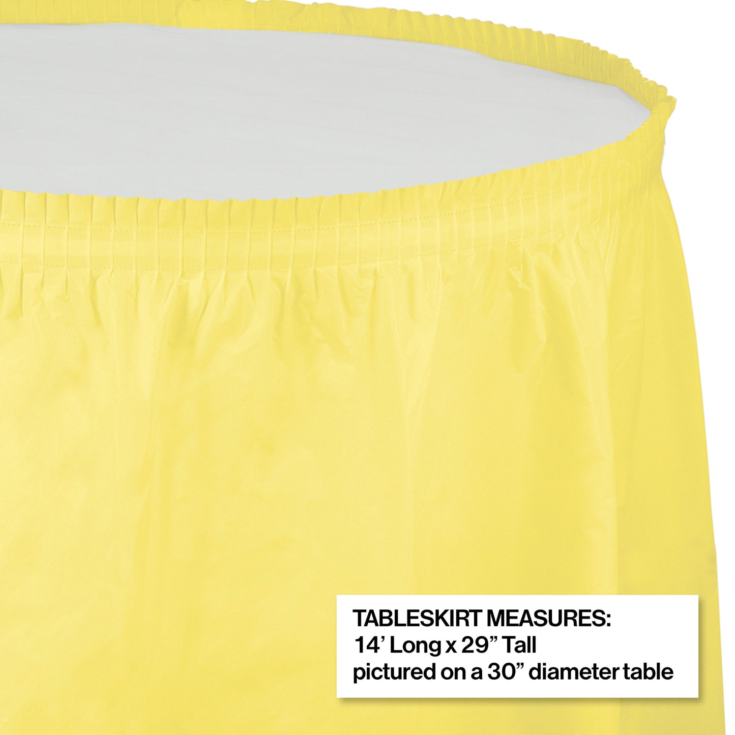 Mimosa Plastic Tableskirt 6 ct