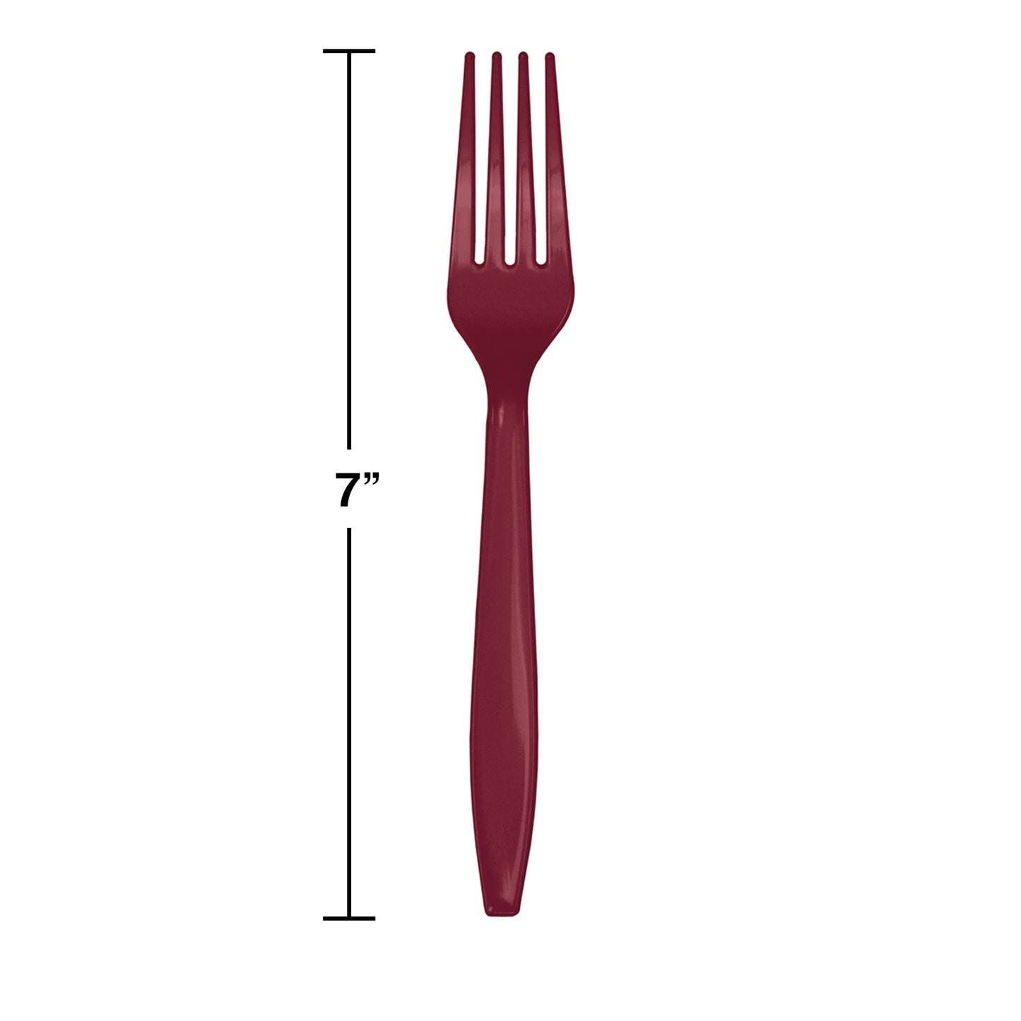 Burgundy Plastic Forks 288 ct