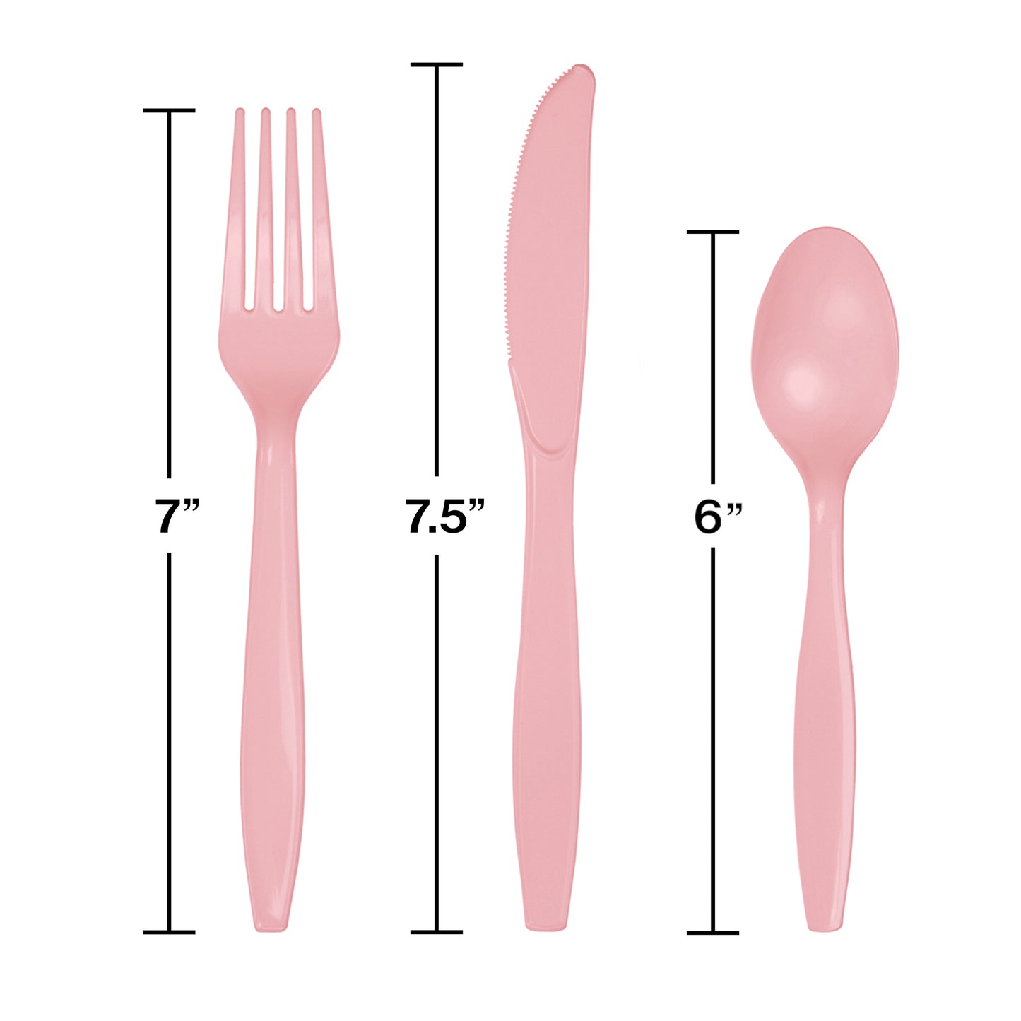 Classic Pink Assorted Plastic Cutlery 288 ct