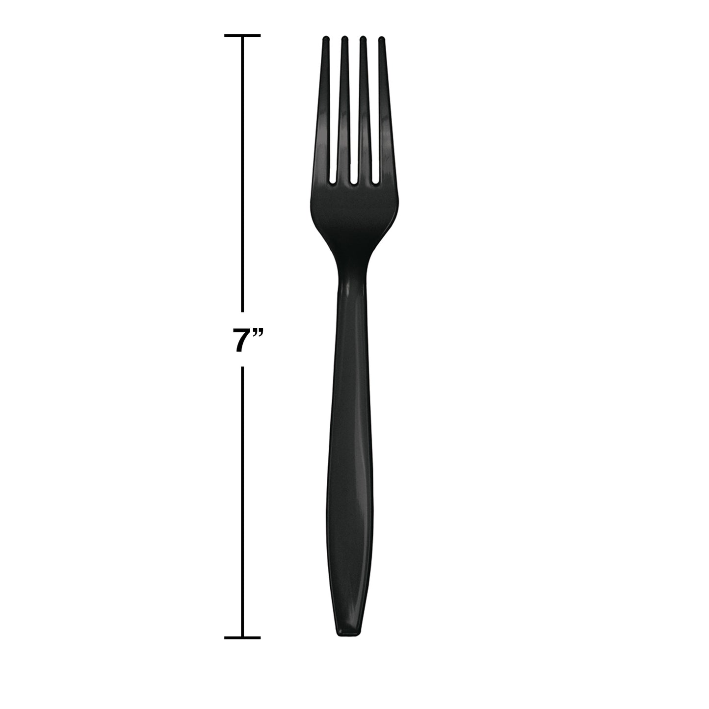 Black Velvet Plastic Forks 288 ct