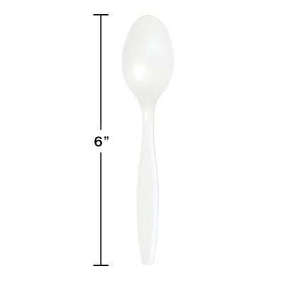 White Plastic Spoons 288 ct