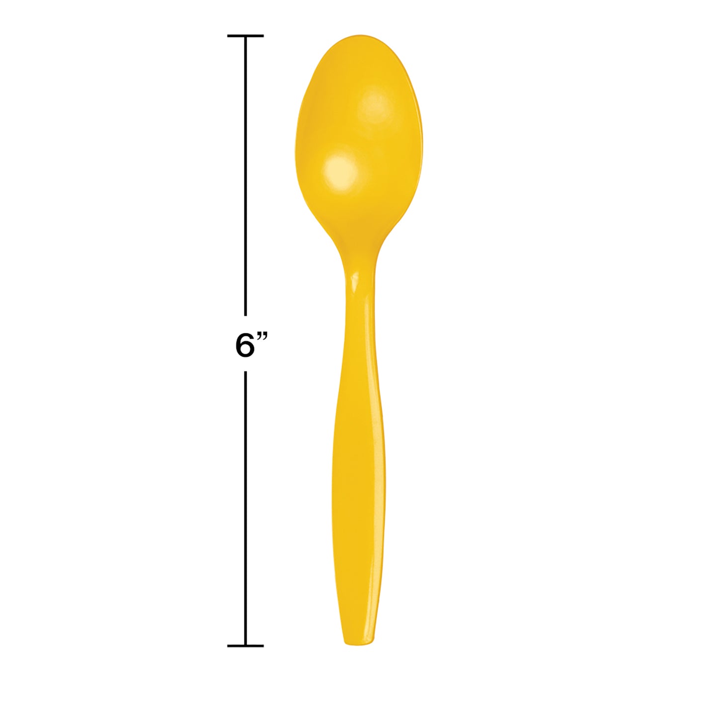 School Bus Yellow Plastic Spoons 288 ct