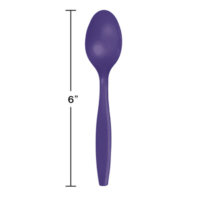 Purple Plastic Spoons 288 ct