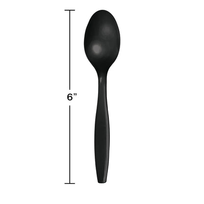 Black Velvet Plastic Spoons 288 ct