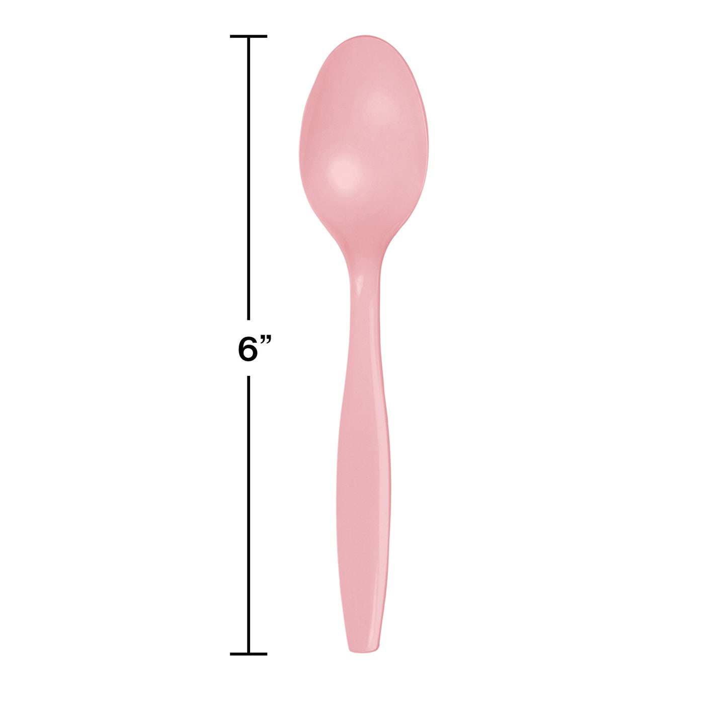 Classic Pink Plastic Spoons 288 ct