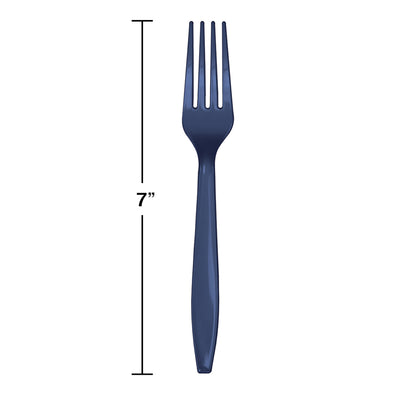 Navy Plastic Forks 288 ct