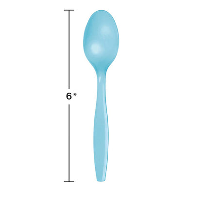 Pastel Blue Plastic Spoons 288 ct