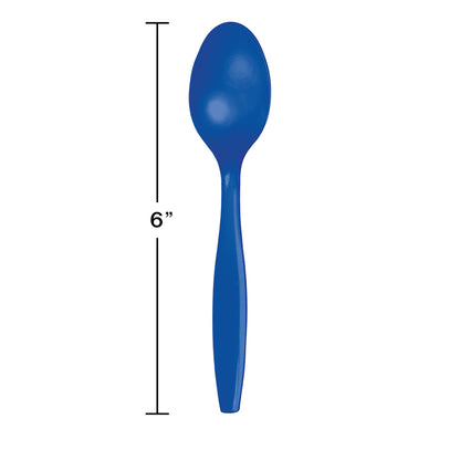 Cobalt Blue Plastic Spoons 288 ct