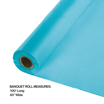 Bermuda Blue Banquet Table Roll 1 ct