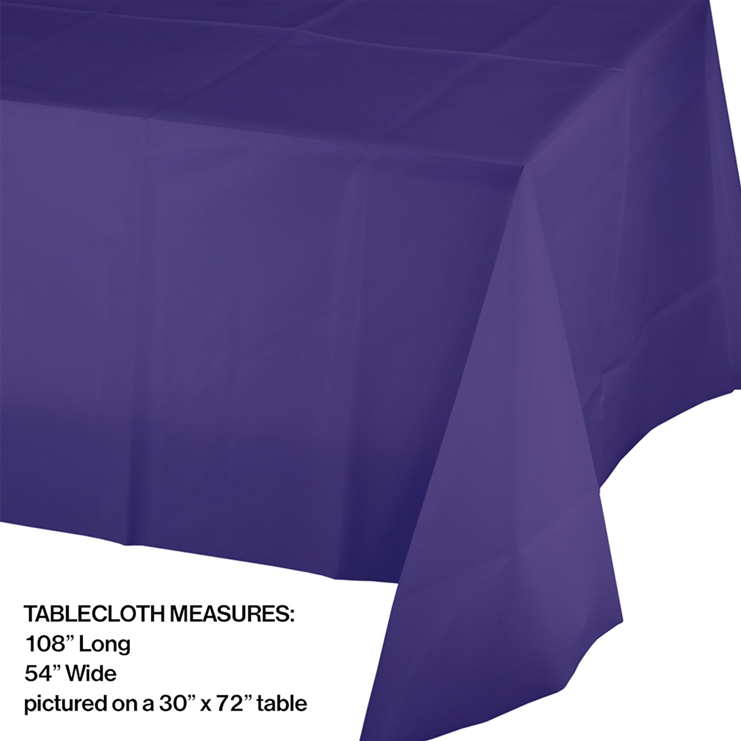 Purple Plastic Tablecloths 12 ct