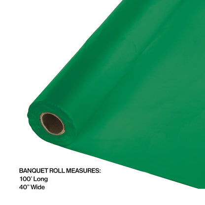 Emerald Green Banquet Table Roll 1 ct