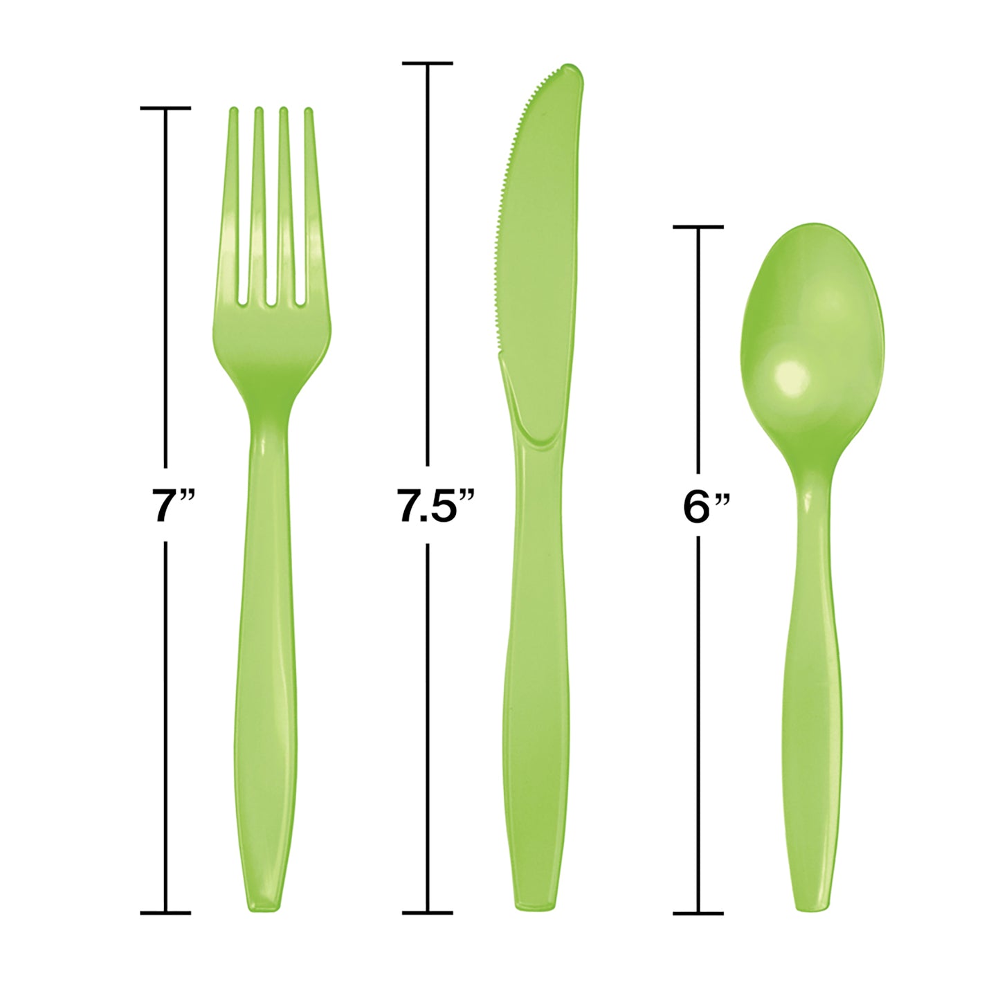 Fresh Lime Assorted Plastic Cutlery 288 ct