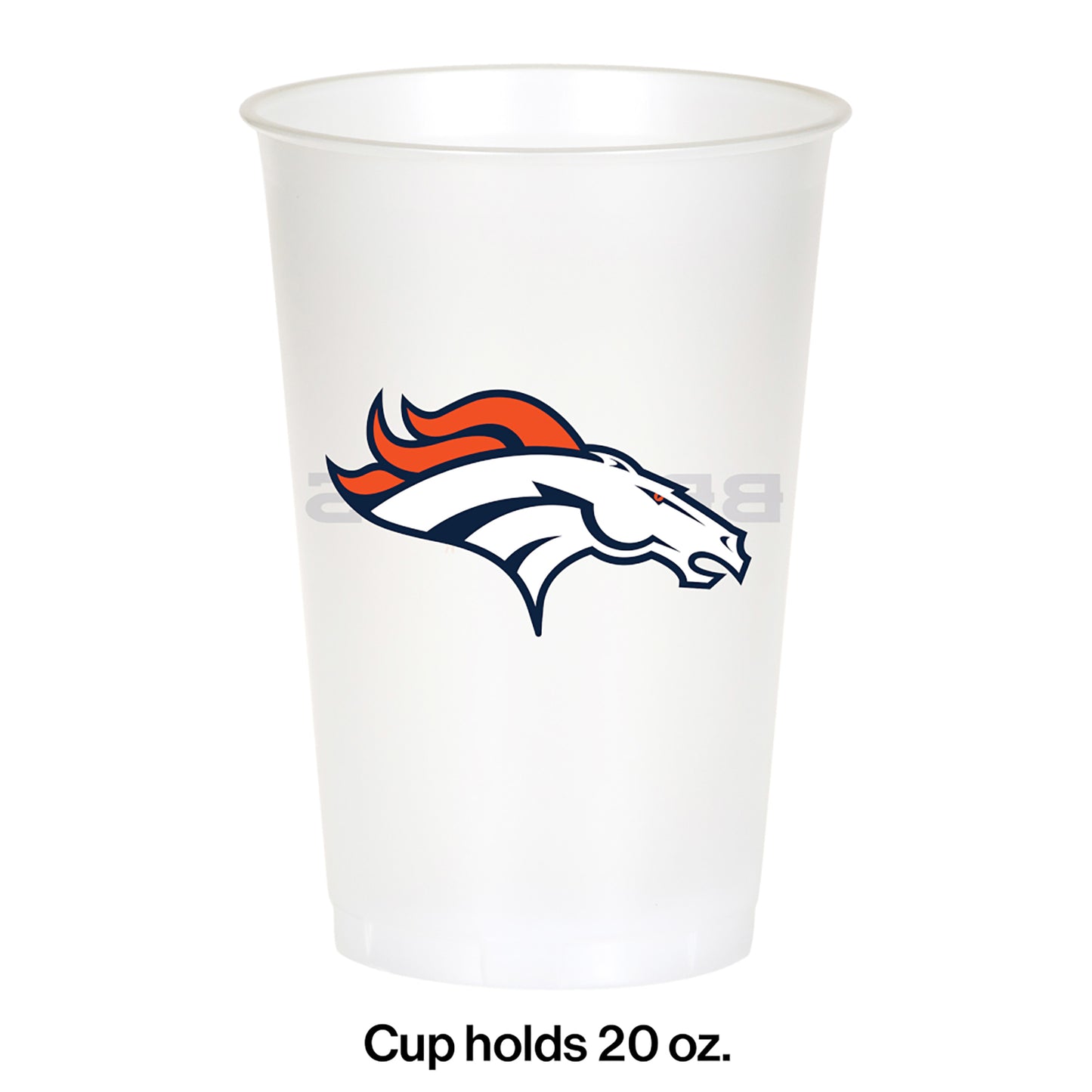 Denver Broncos 20 oz Plastic Cups 96 ct