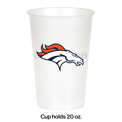 Denver Broncos 20 oz Plastic Cups 96 ct