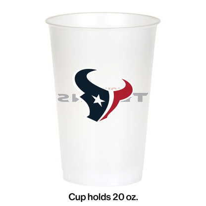 Houston Texans 20 oz Plastic Cups 96 ct