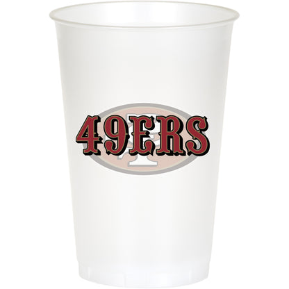 San Francisco 49ers 20 oz Plastic Cups 96 ct