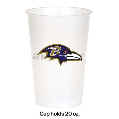 Baltimore Ravens 20 oz Plastic Cups 96 ct