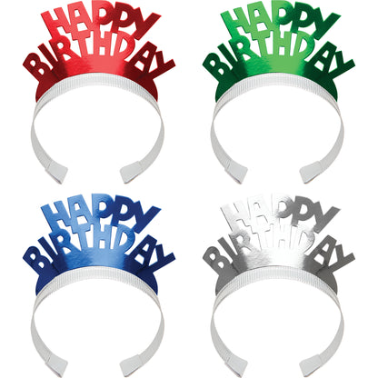 Foil Birthday Tiaras 48 ct