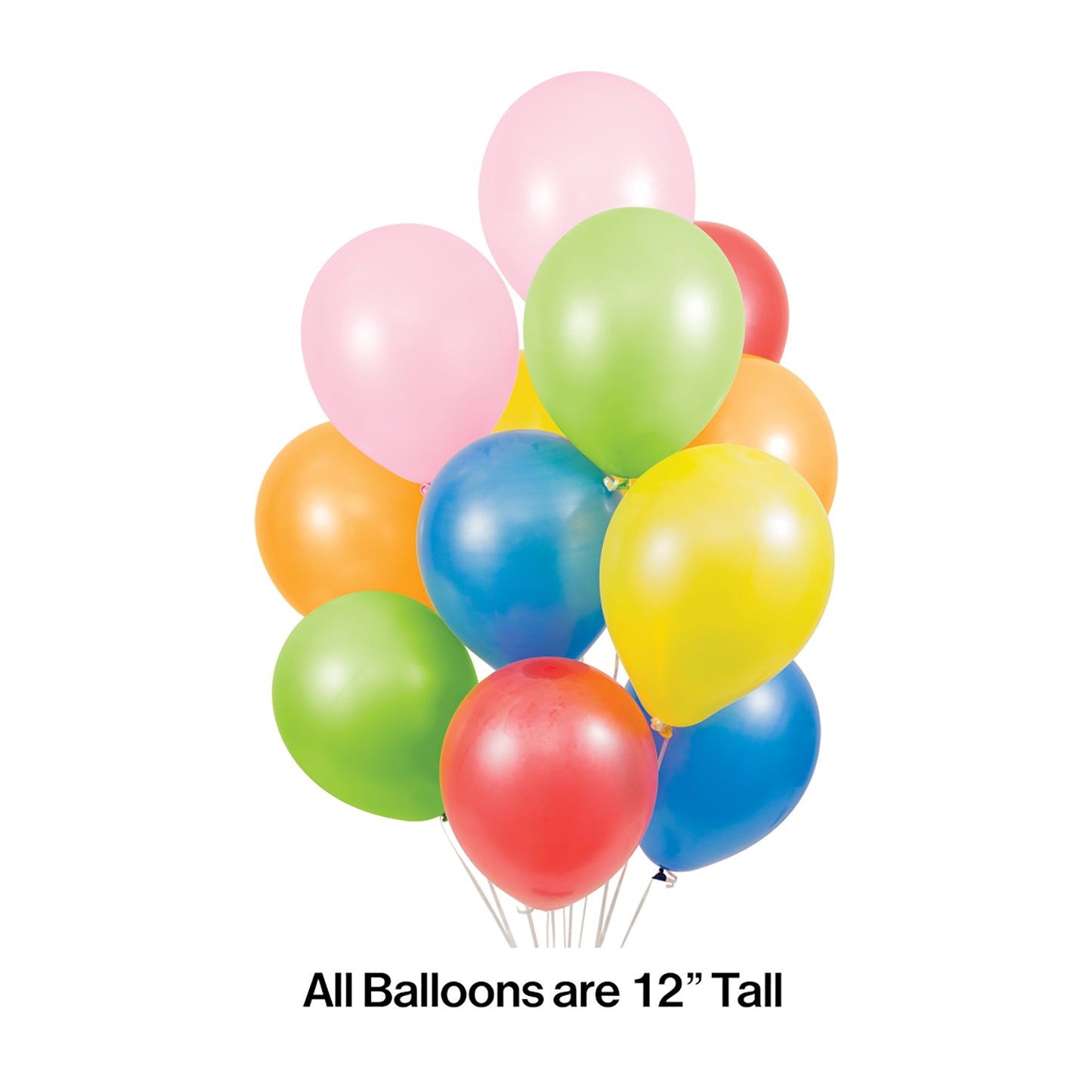 Assorted Latex Balloons 180 ct